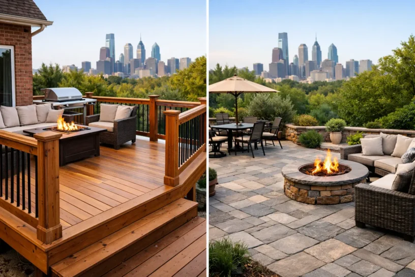 Deck vs Patio Cost for Philadelphia Homes