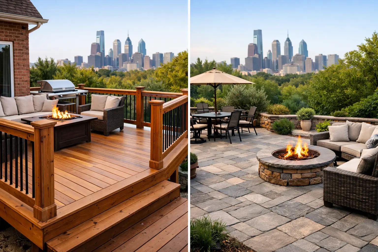 Deck vs Patio Cost for Philadelphia Homes