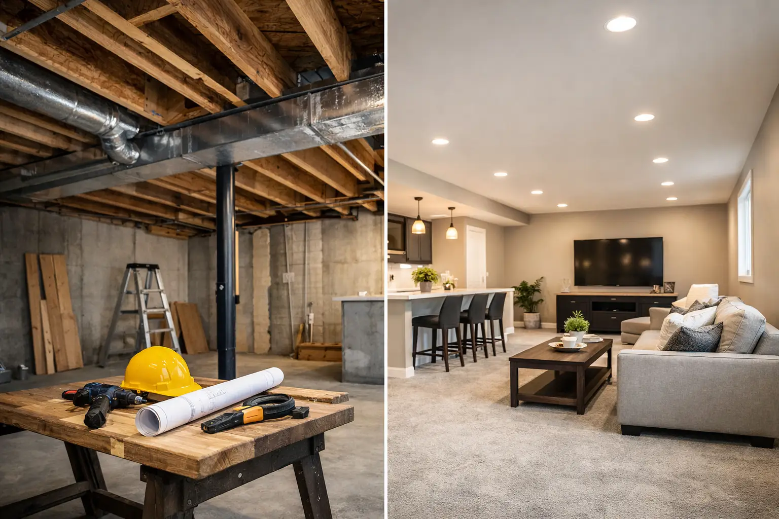 How to Renovate an Unfinished Basement Well How to Renovate an Unfinished Basement Well